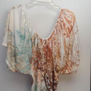 Size L sparkly stretch short sleeve dress